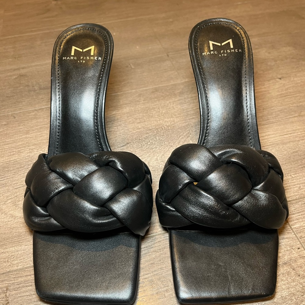 Marc Fisher Digana Braided Slide Mule Pump Size 8